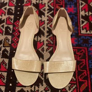 Tan Tory Burch Sandals